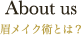 About us 眉メイク術とは？
